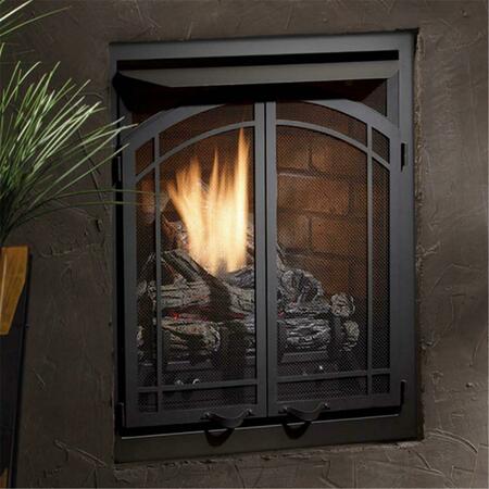 KINGSMAN Zero Clearance Vent Free Firebox 24 In. With Pull Screens ZVF24